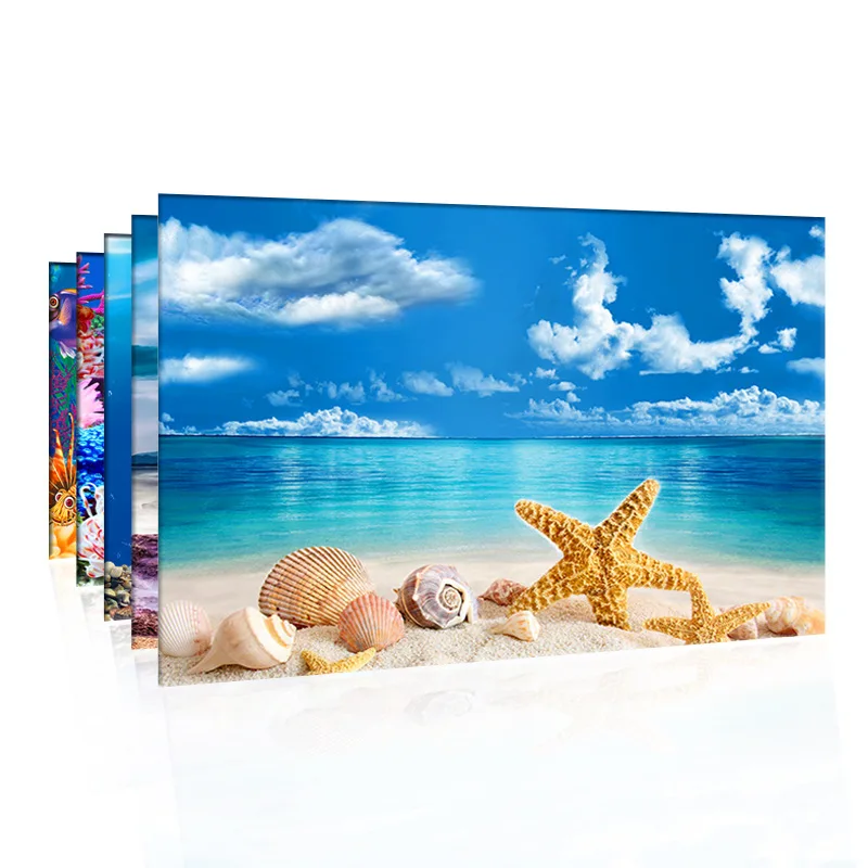 Planted Aquarium Wallpaper - Stiker Latar Belakang Dekorasi Akuarium Latar