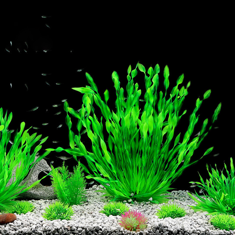 Aquarium Plant Seeds - 13/23/32/36/40Cm Tanaman Buatan Akuarium Hijau Rumput