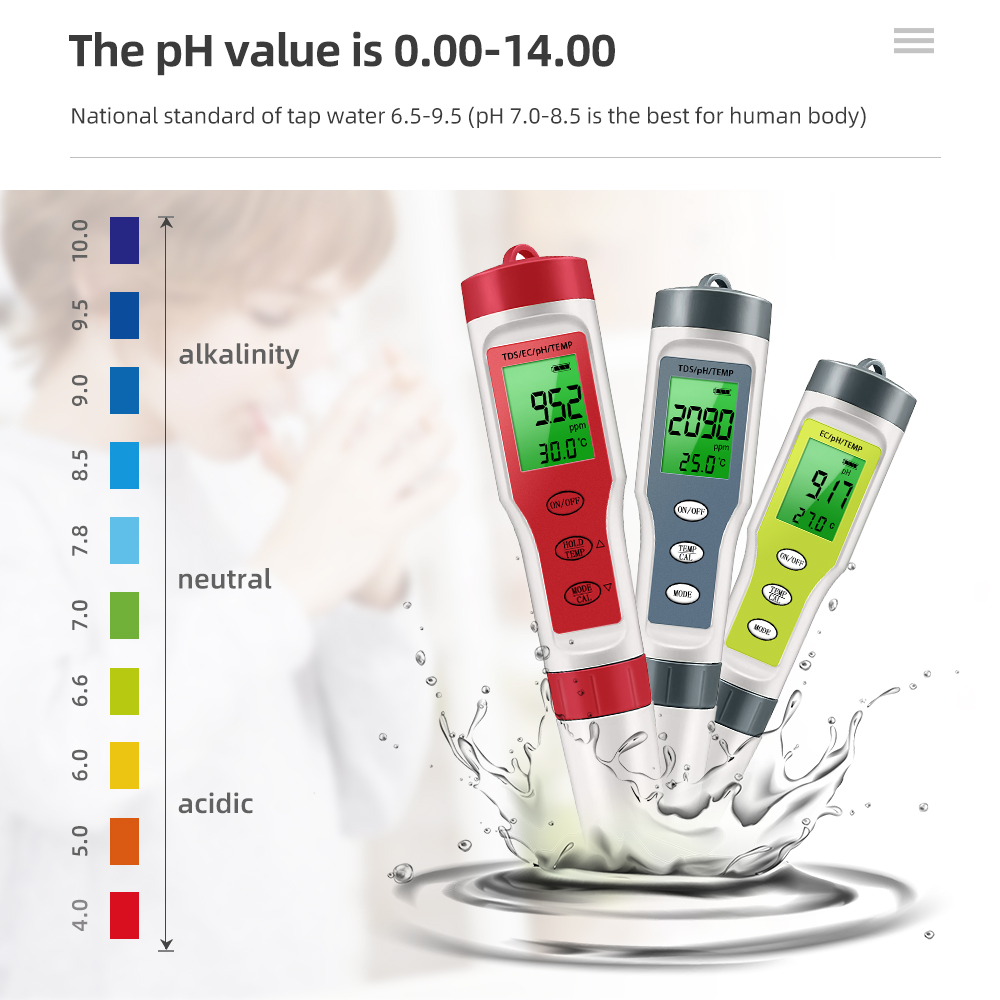 Planted Aquarium Test Kit - Penguji Monitor Kualitas Air Digital TDS