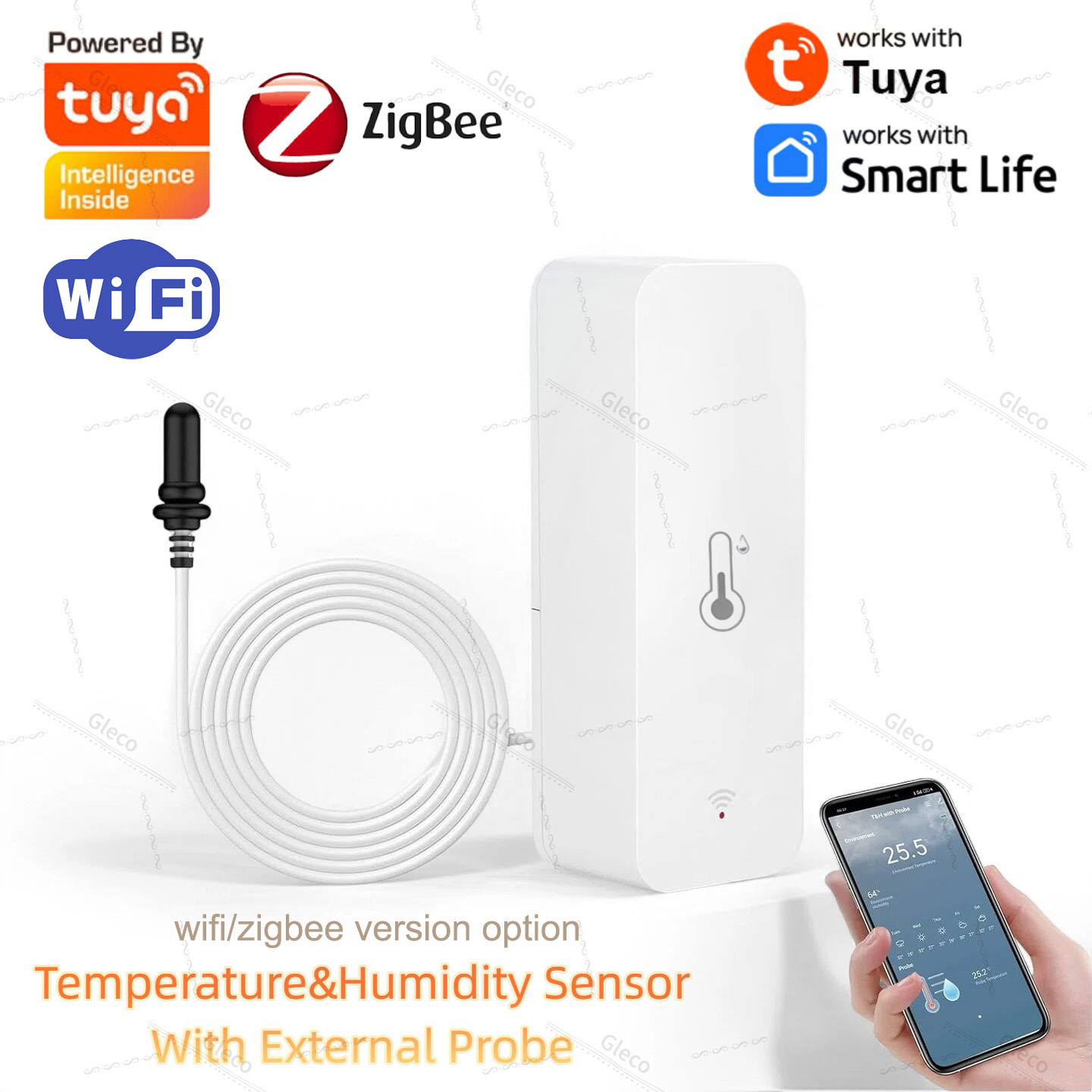 Aquarium Plant Order - Sensor Suhu dan Kelembapan Tuya Wifi