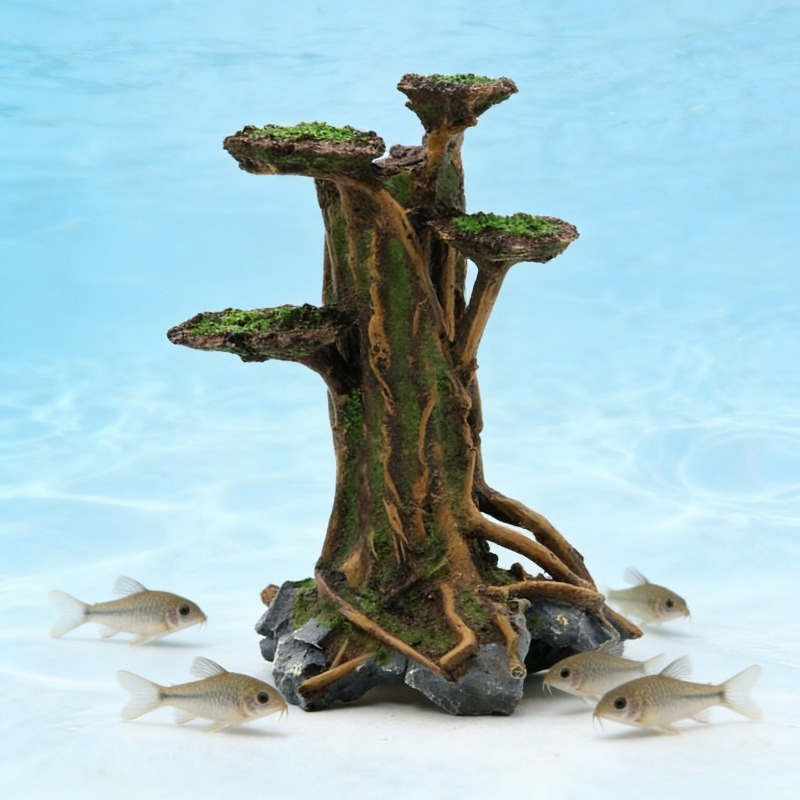 Planted Aquarium Aquascape - Dekorasi Akuarium Pohon Lumut Buatan dari
