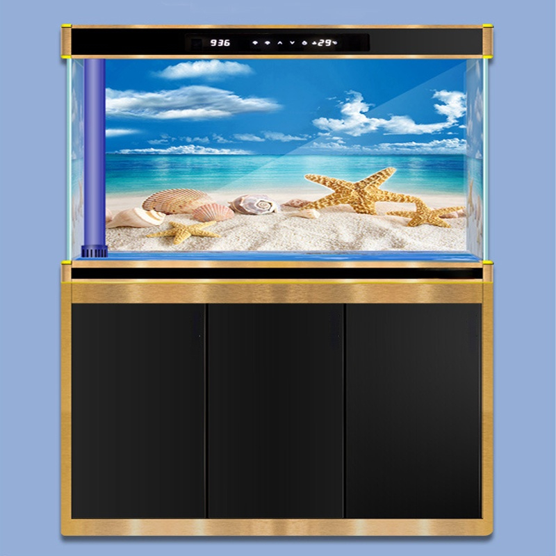 Stiker Latar Belakang Dekorasi - Planted Aquarium Wallpaper ulasan dan harga