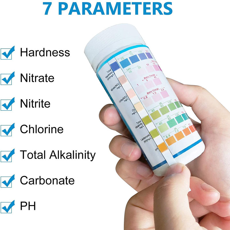 7-IN-1 Strip Tes Akuarium 100  - Planted Aquarium Test Kit ulasan dan harga