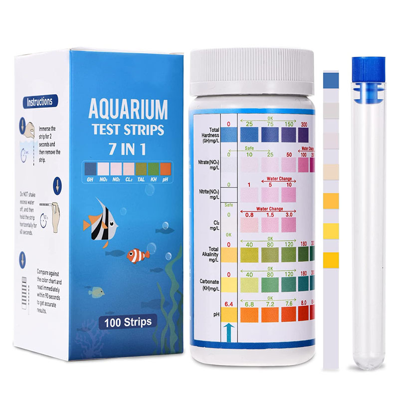 7-IN-1 Strip Tes Akuarium 100  - Planted Aquarium Test Kit ulasan dan harga