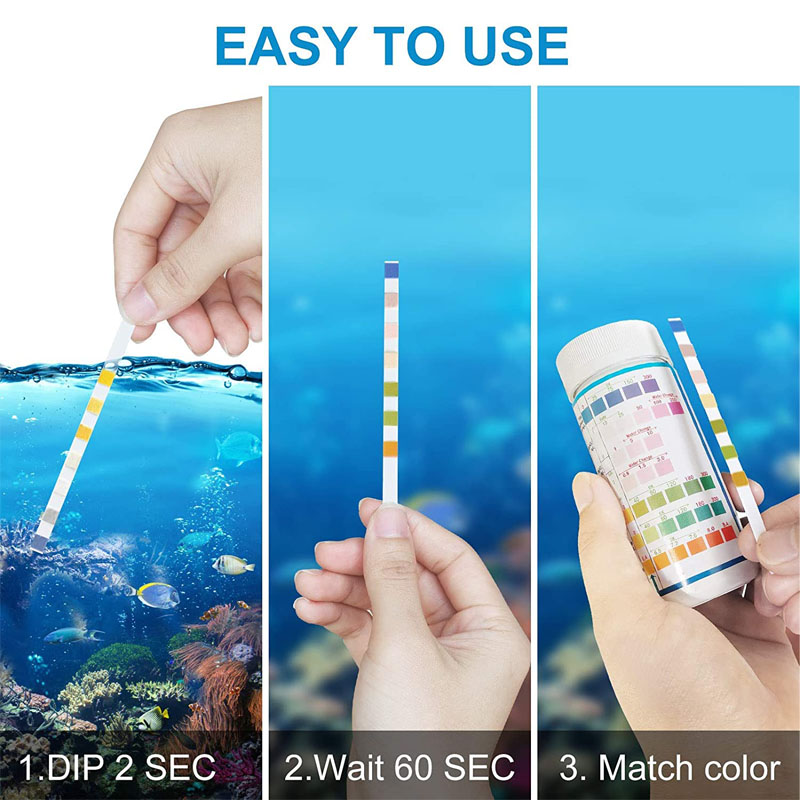 7-IN-1 Strip Tes Akuarium 100  - Planted Aquarium Test Kit ulasan dan harga