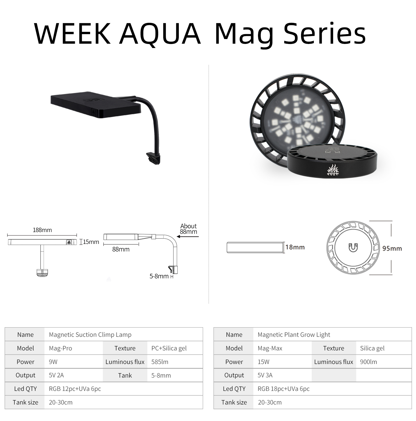 Lampu Tanam Akuarium WEEK AQUA - Planted Aquarium Aquascape ulasan dan harga