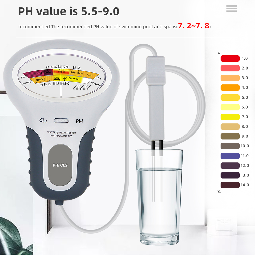 Detektor klorin PH & CL2 Meter - Planted Aquarium Test Kit ulasan dan harga