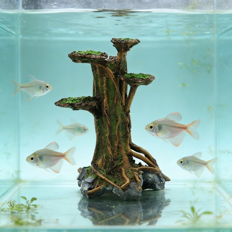 Dekorasi Akuarium Pohon Lumut  - Planted Aquarium Aquascape ulasan dan harga