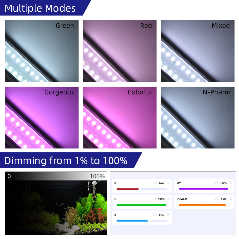 Lampu Akuarium M300D1 PRO Lari - Planted Aquarium For Sale ulasan dan harga
